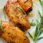 Steak de poulet au romarin