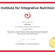 Diplome « Institute for Integrative Nutrition »