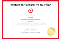 Diplome « Institute for Integrative Nutrition »